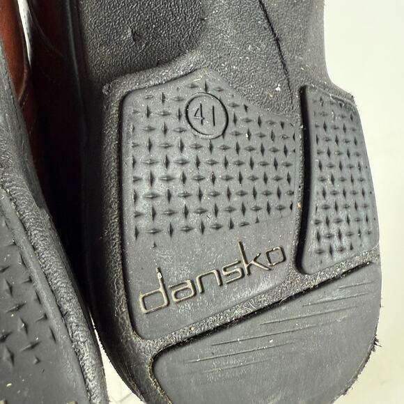 Dansko Josh Oxford Men's 7 Brown Leather Lace-Up Low Top Classic Dress Shoes - Picture 10 of 10